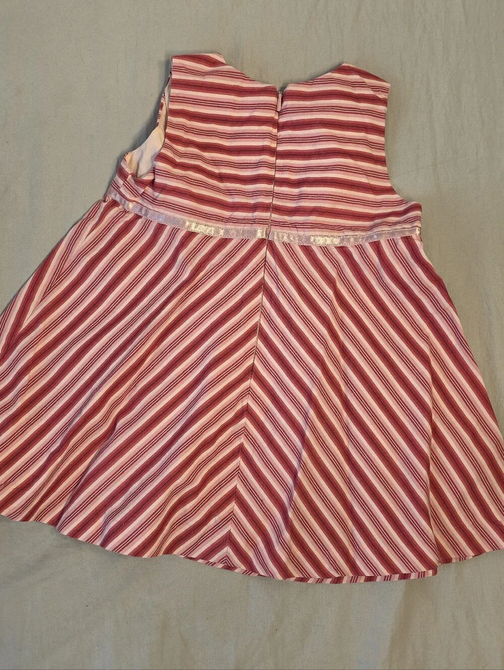 Vintage 2000s Baby GAP Red and Pink Striped Dress